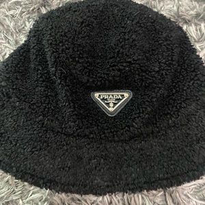 Prada furry hat